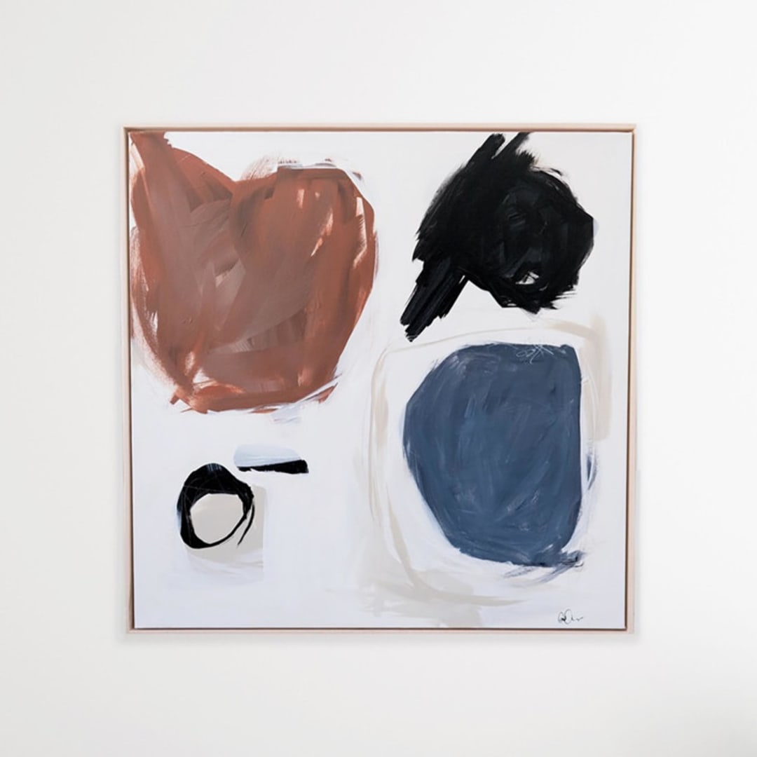 "Fight For It" - Original Painting in blue by Cait Courneya