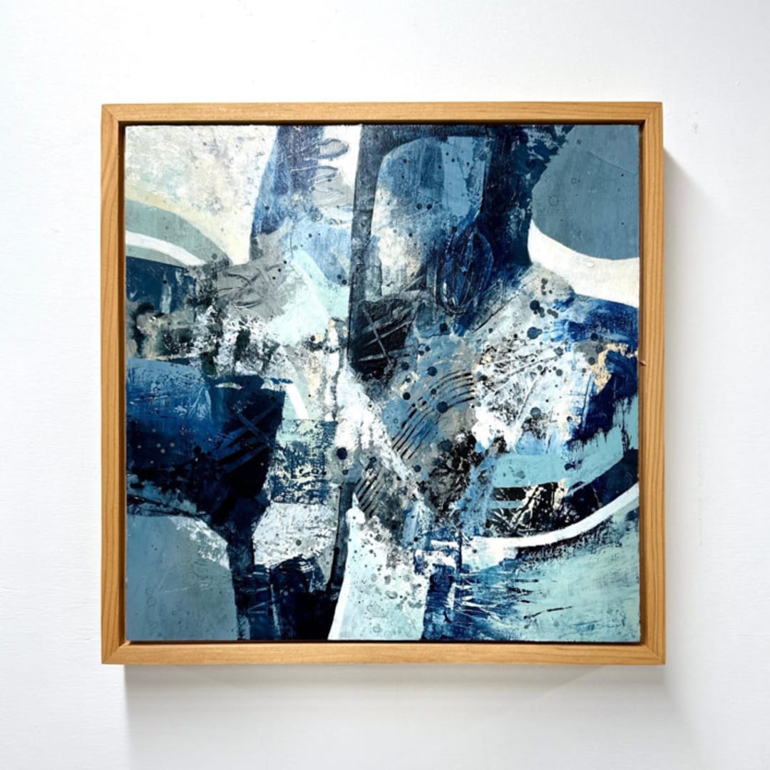 "Waves I" - Original Painting in blue by Kristi Visser