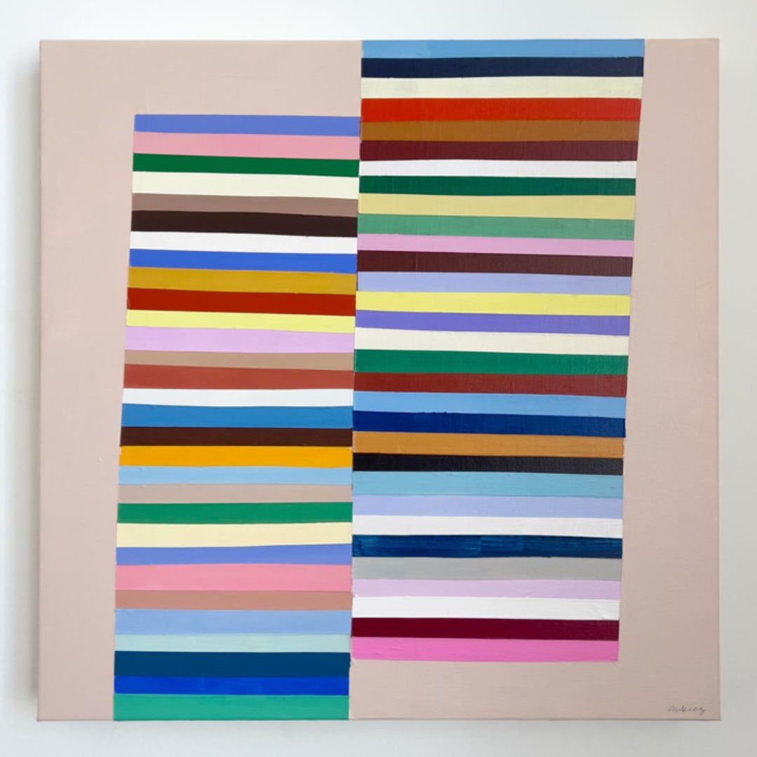 "Array" - Original Painting in multicolor by melanie mikecz