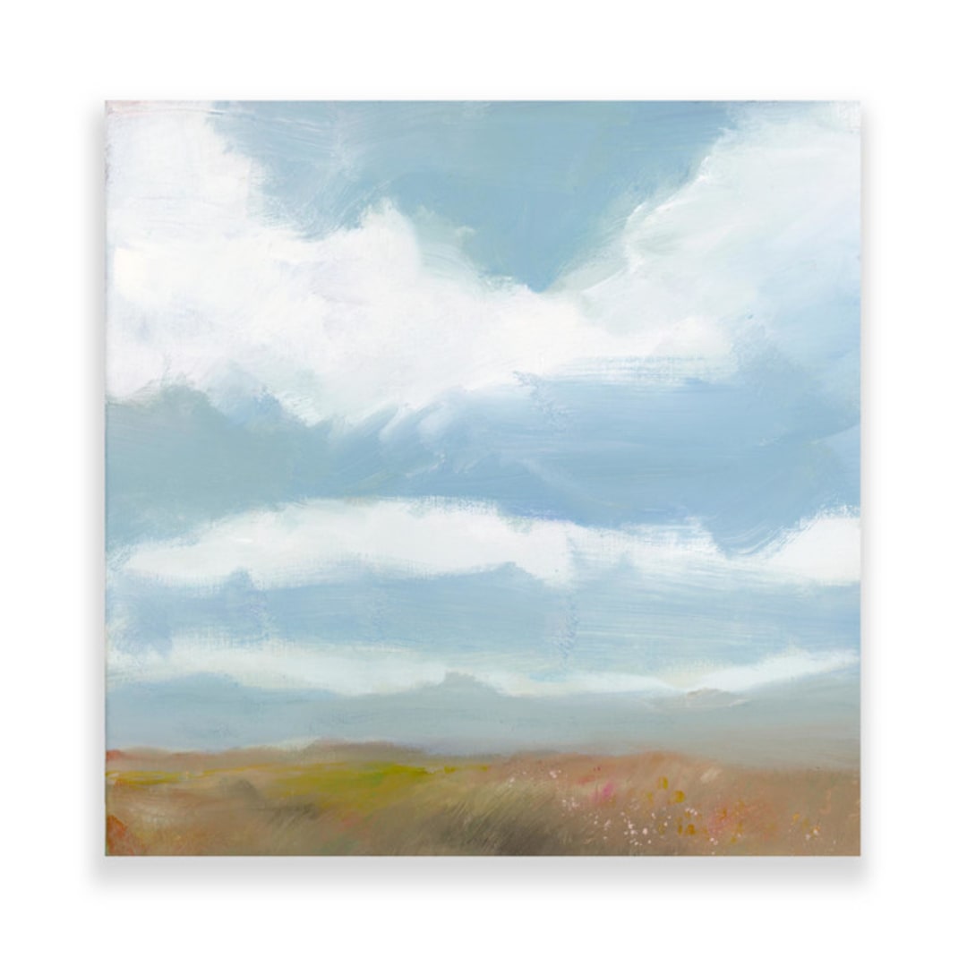 "Prairie Square" - Original Painting in multicolor by Lindsay Megahed