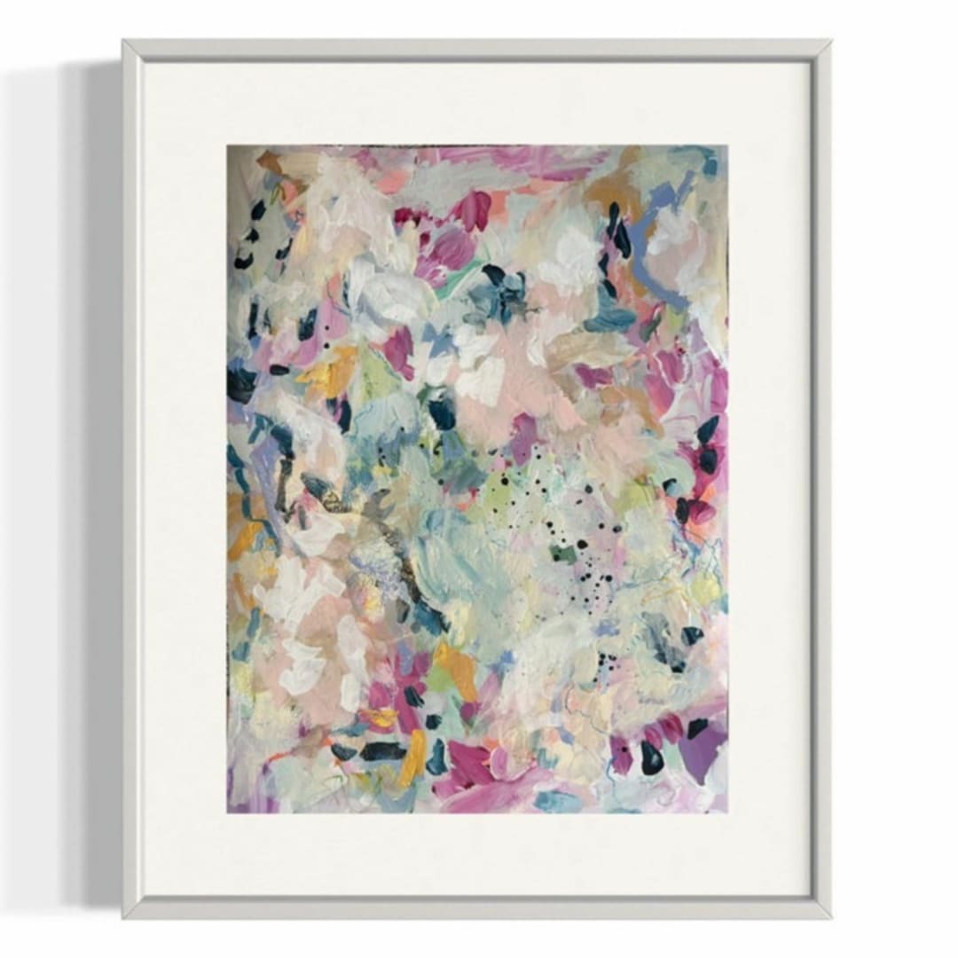 "Been Traveling These Wide Roads I" - Original Painting in multicolorassorted-colors by Sarah Mankin
