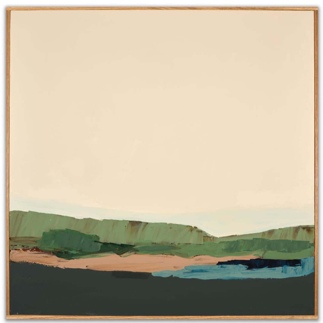 "Winter Beach Series Square" - Original Painting in multicolorassorted-colors by Caryn Owen