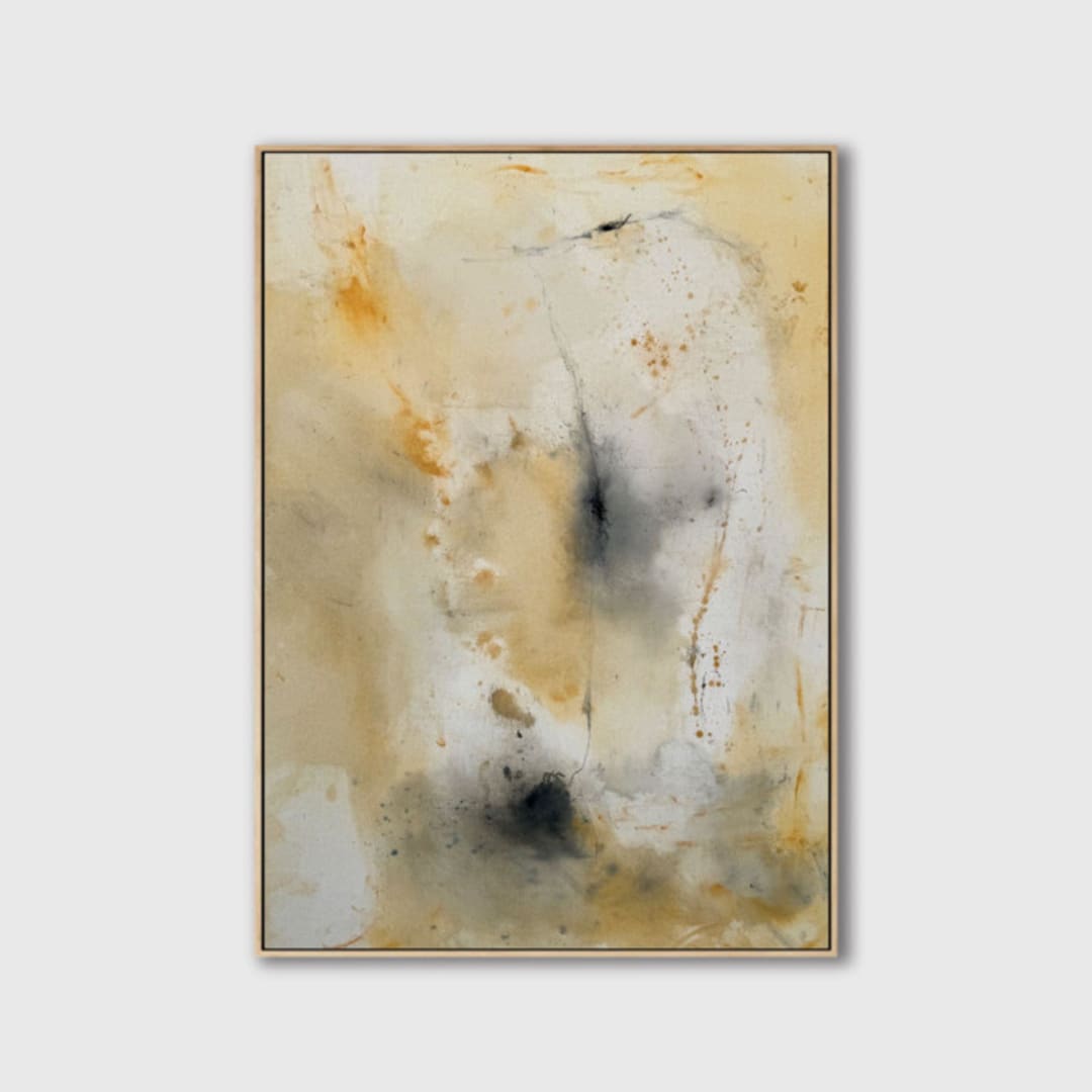 "Yellow Symphony No. 2" - Original Painting in yellow by Karine Tonial Grimm