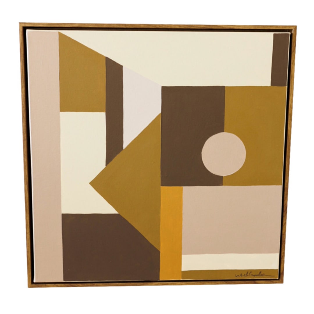 "fractals I" - Original Painting in beige by whitney schlander