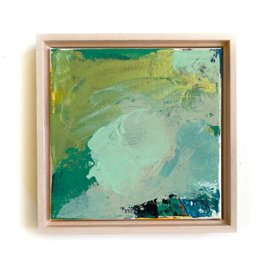 "Green Palette" - Original Painting in green by Jessalin Beutler