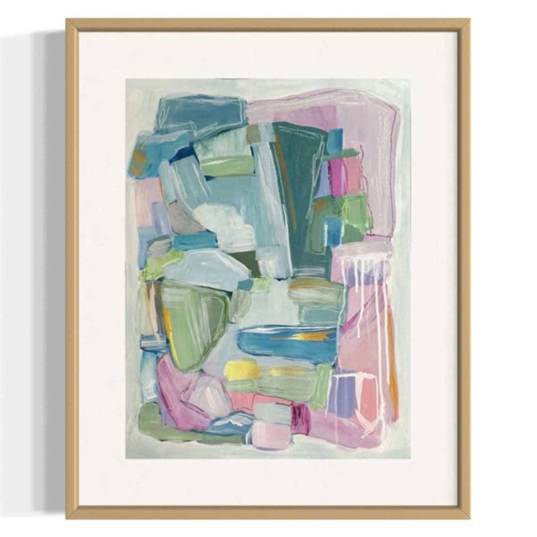 "Ten Thousand Miles Gone I" - Original Painting in multicolorassorted-colors by Sarah Mankin