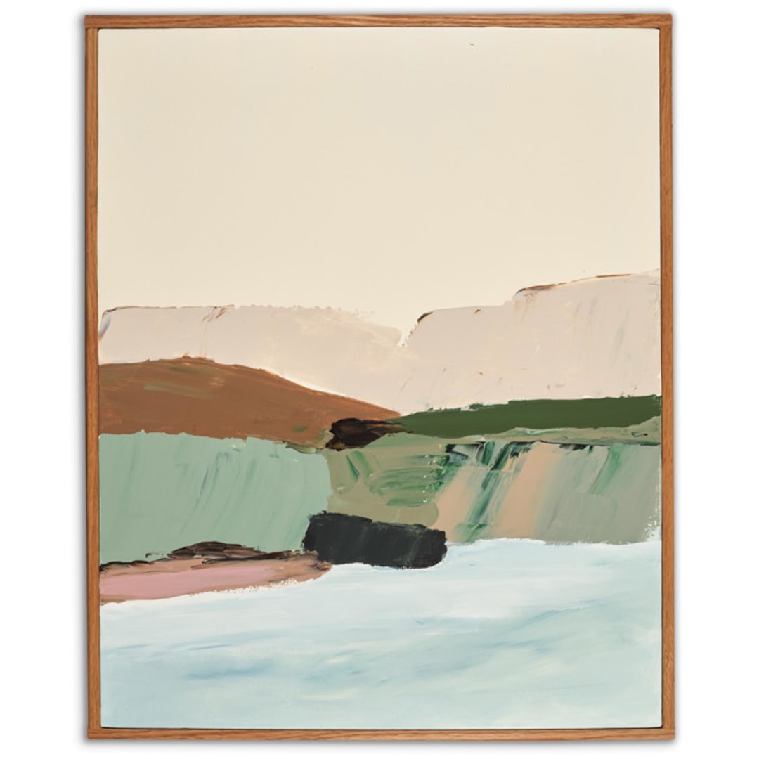 "Muted Seascape Series 1" - Original Painting in multicolorassorted-colors by Caryn Owen