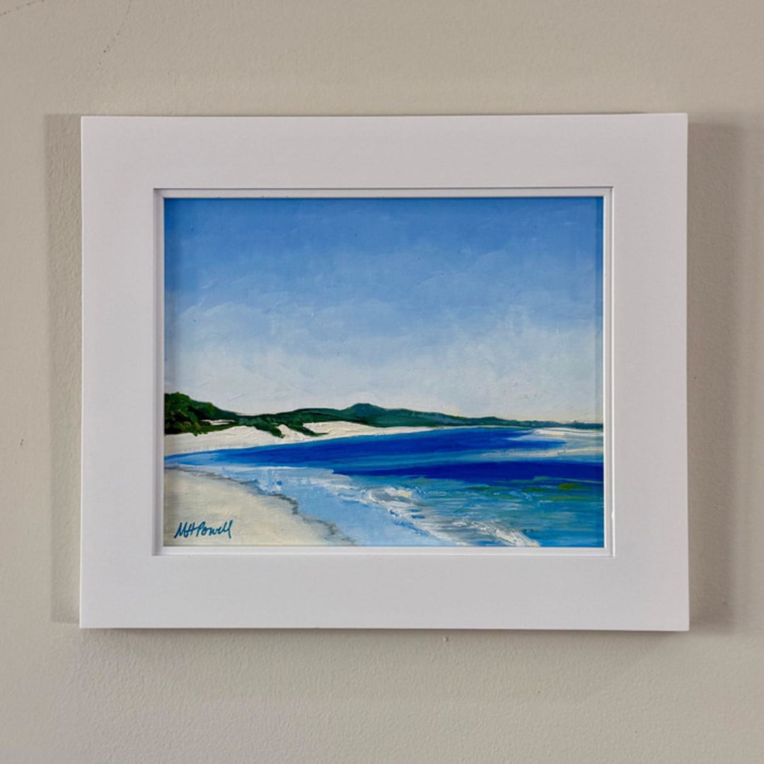 ""Azure Bliss" Original Framed Oil Painting" - Original Painting in blue by Mary Hills Powell
