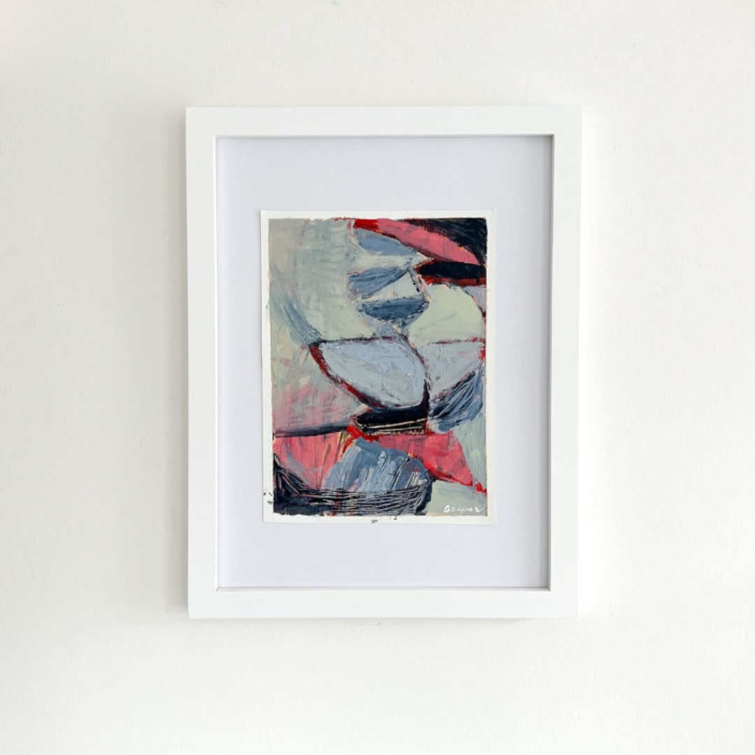 "balancing act" - Original Painting in multicolorassorted-colors by Mary Gaspar