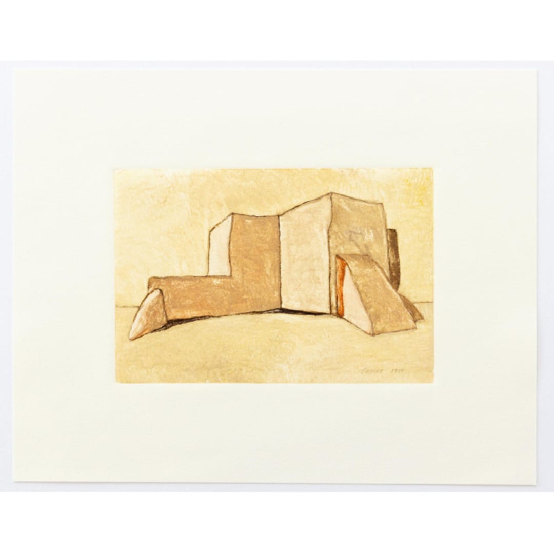 "New Mexico Architecture 1" - Original Painting in multicolorassorted-colors by Dana Williamowsky
