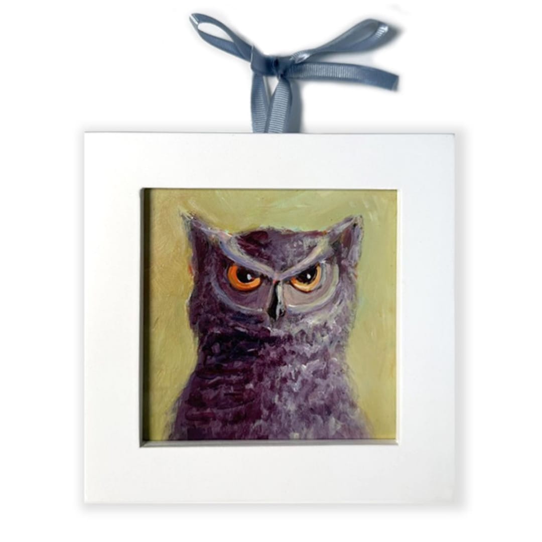 "Stare Down, Original Acrylic Painting" - Original Painting in multicolorassorted-colors by Carol C. Young