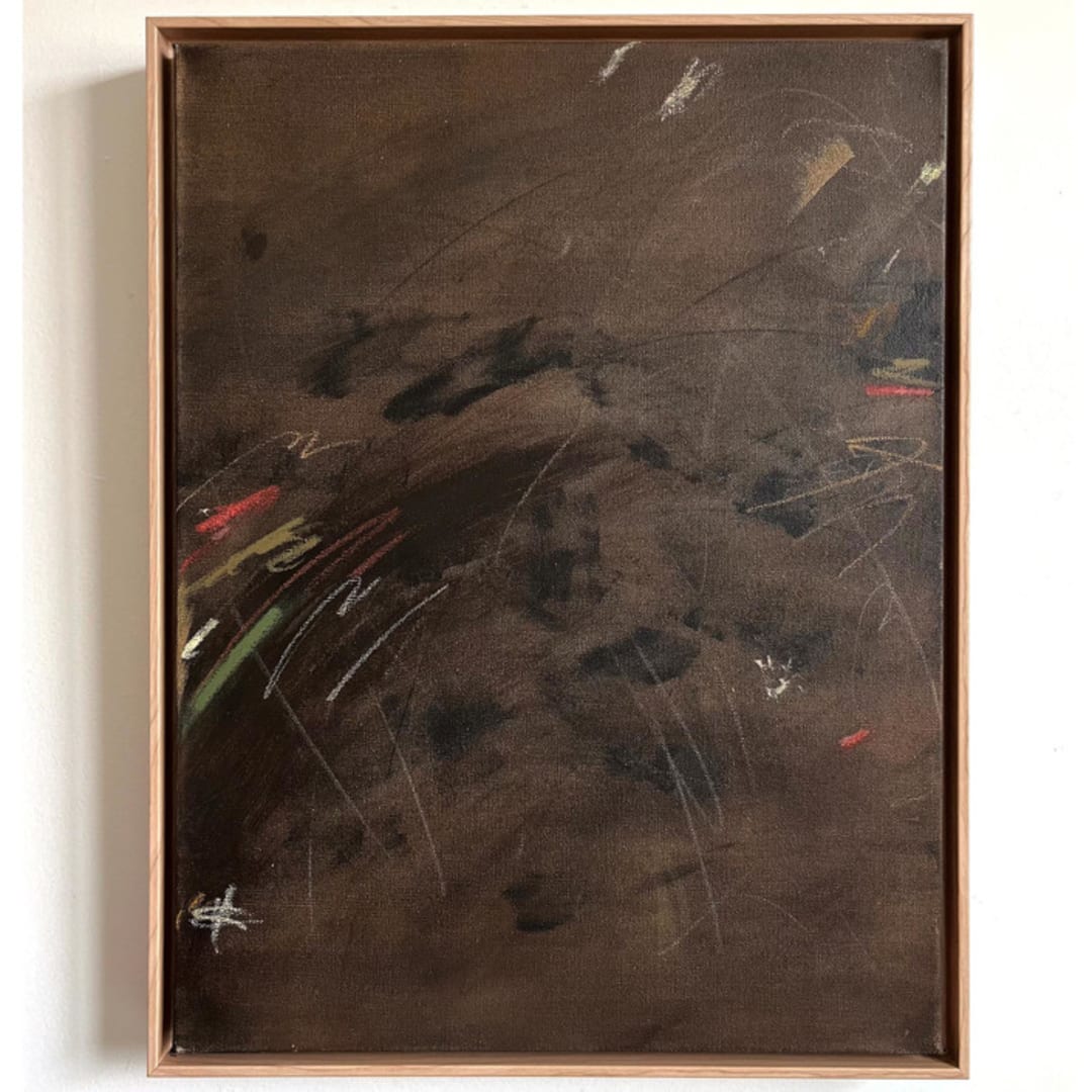 "Room 405" - Original Painting in brown by Shiho Whitehead