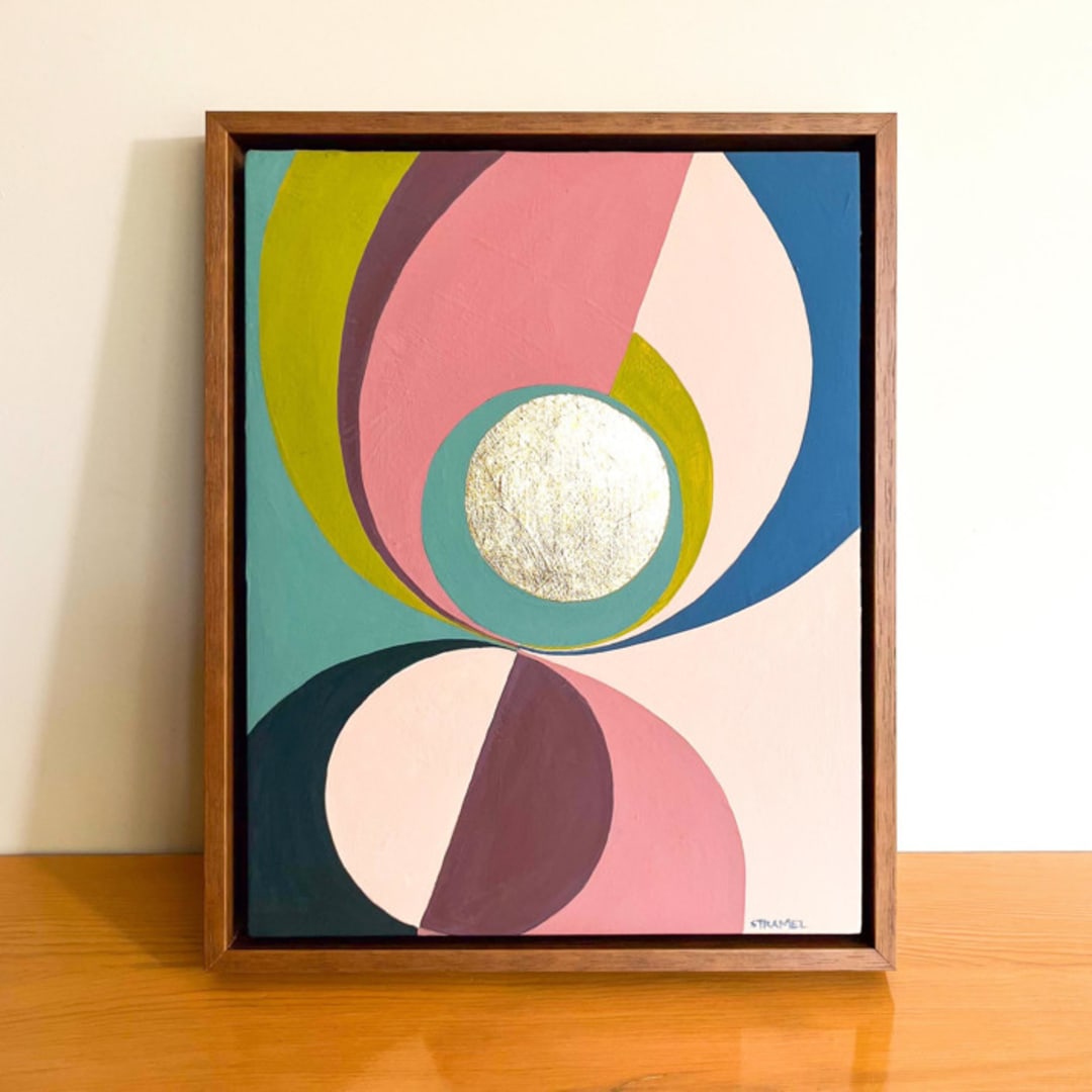 "Quixotic III" - Original Painting in multicolor by Renée Stramel