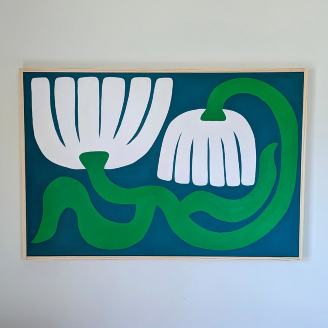 "Turning Light- Original Acrylic Painting" - Original Painting in multicolor by Kate Sowinski