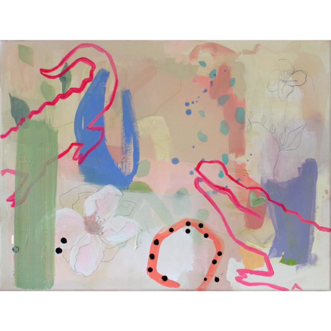 "Delta" - Original Painting in multicolorassorted-colors by Nicole Simms