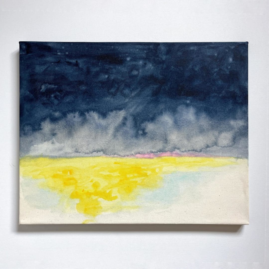 "'Starfield' original painting" - Original Painting in multicolor by Holly Whitcomb