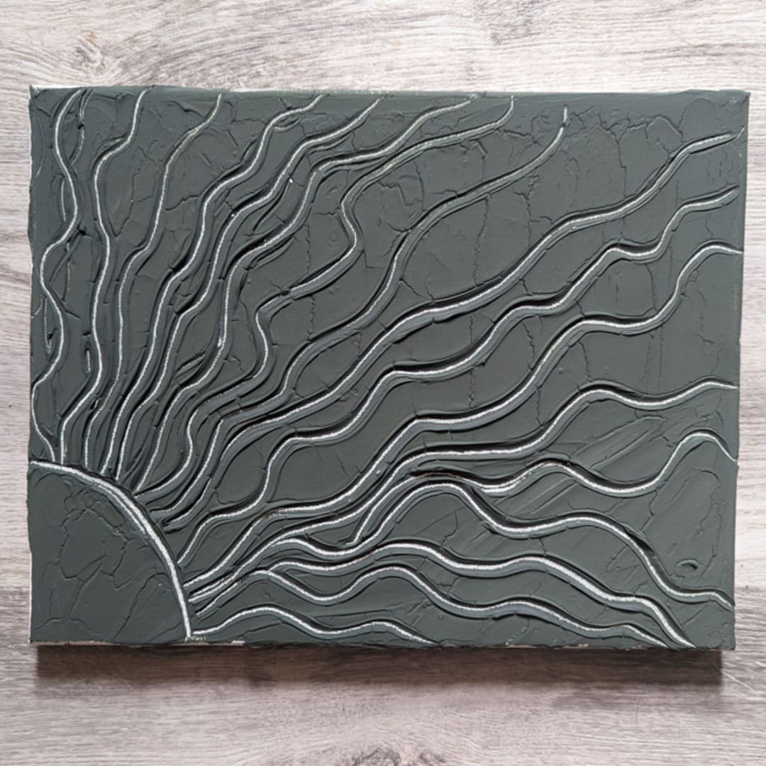 "Summer Sun" - Original Painting in green by The Savage Label