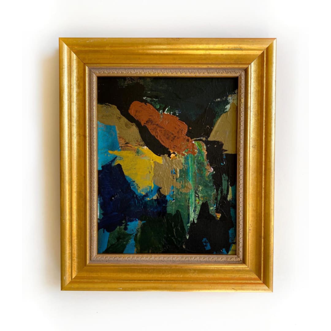 "Organic Matter" - Original Painting in black by Jessalin Beutler