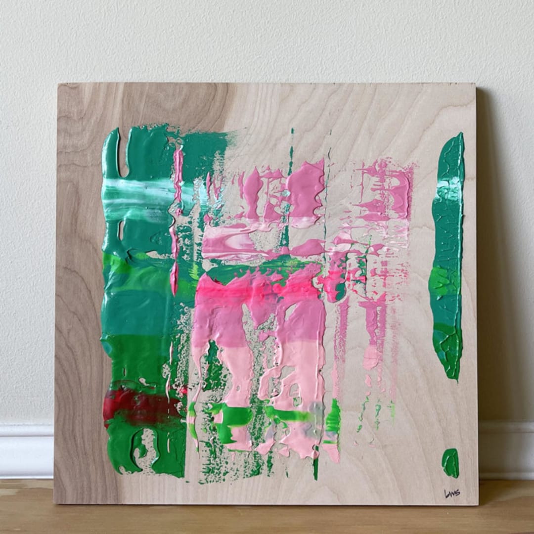 "Lush" - Original Painting in multicolorassorted-colors by bari wieselman schulman