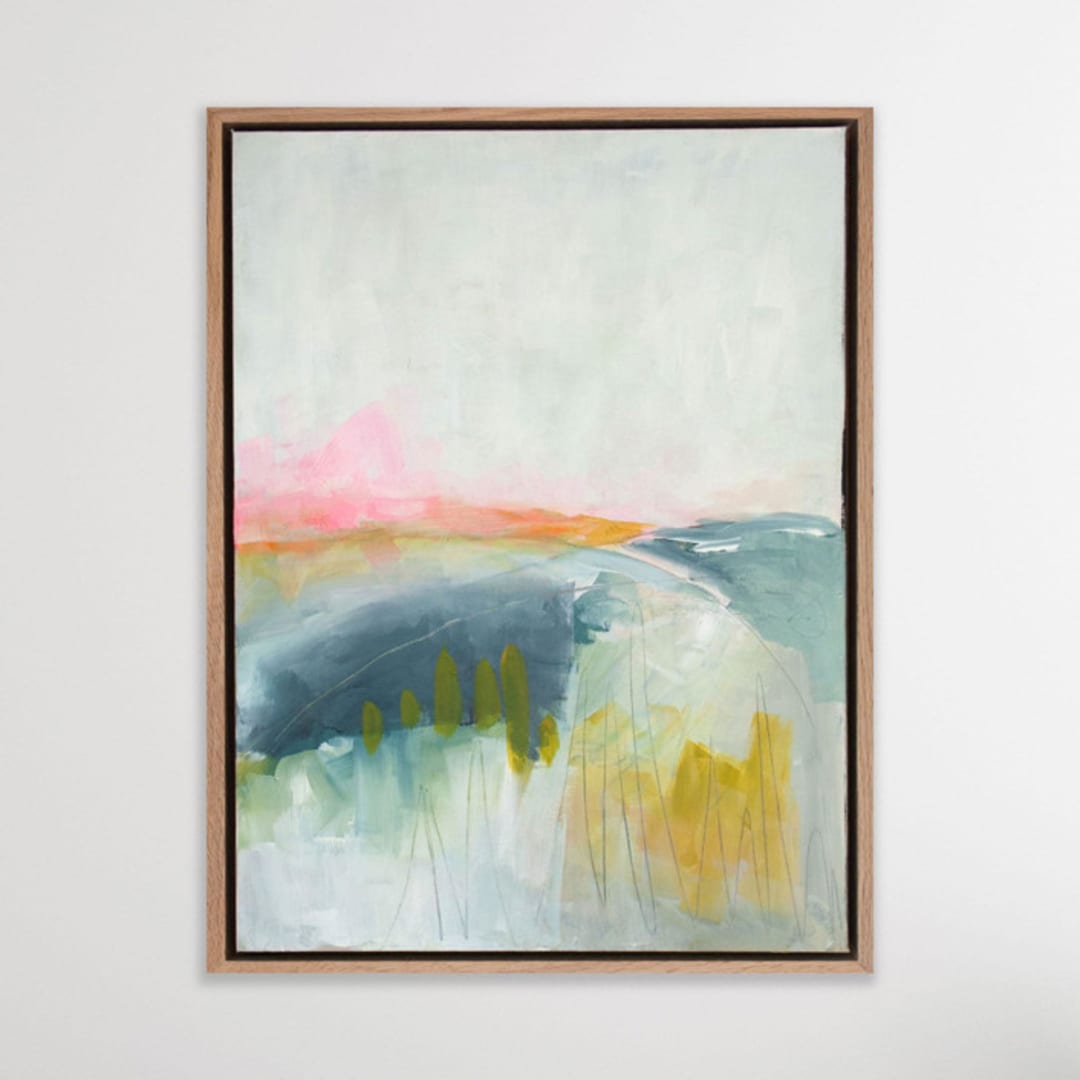 "Must Go Through" - Original Painting in green by Karyn Denten