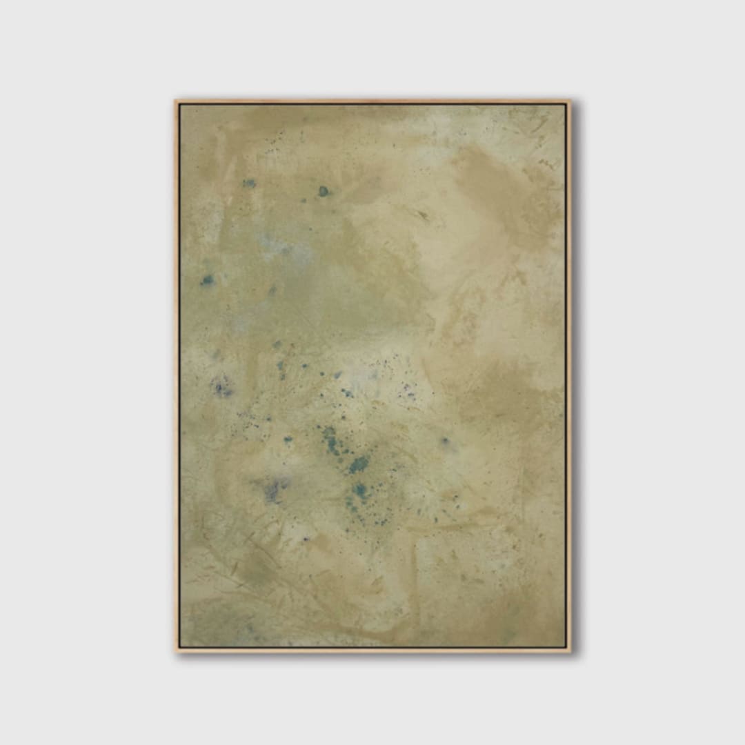 "Mystic Sands" - Original Painting in yellow by Karine Tonial Grimm