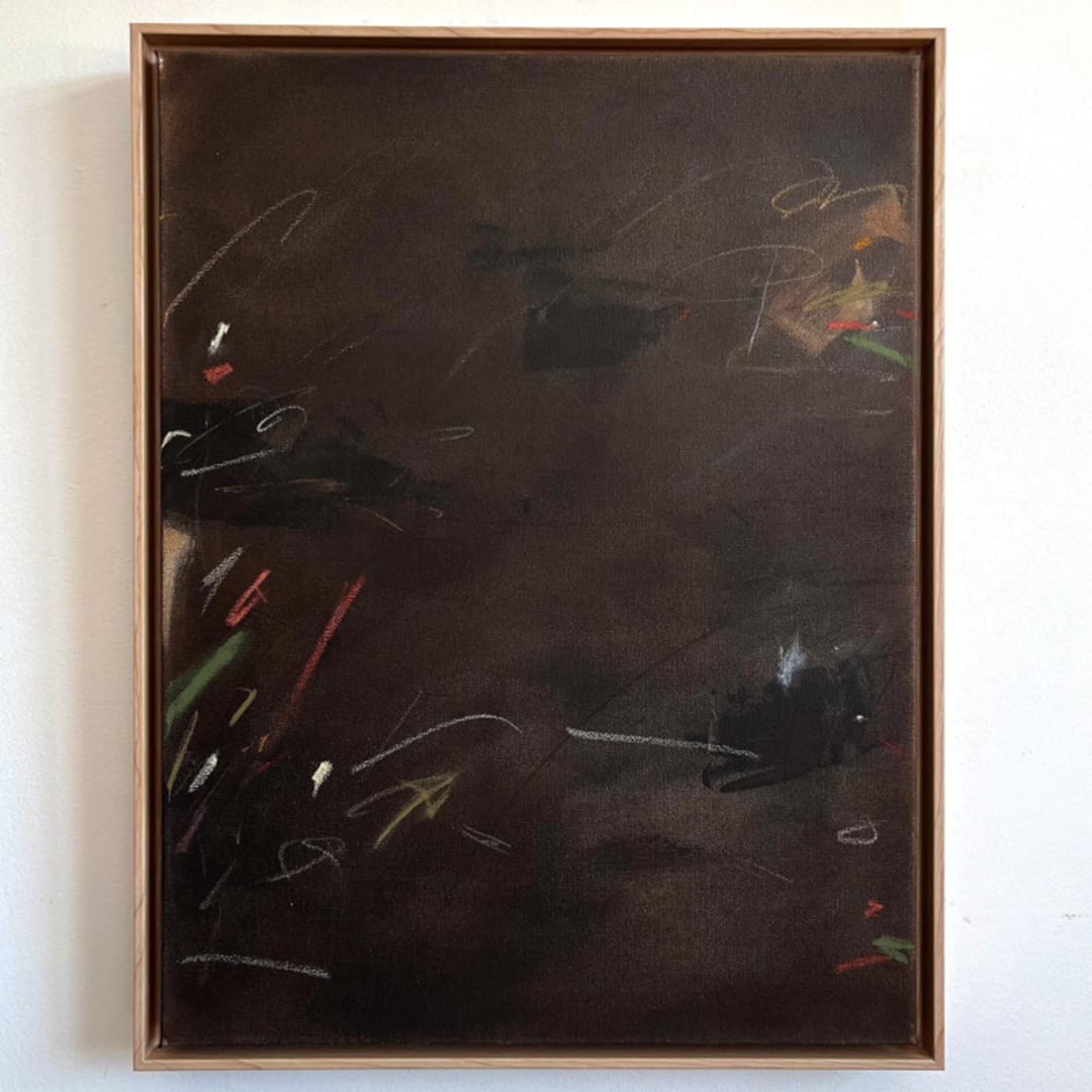 "Room 403" - Original Painting in brown by Shiho Whitehead