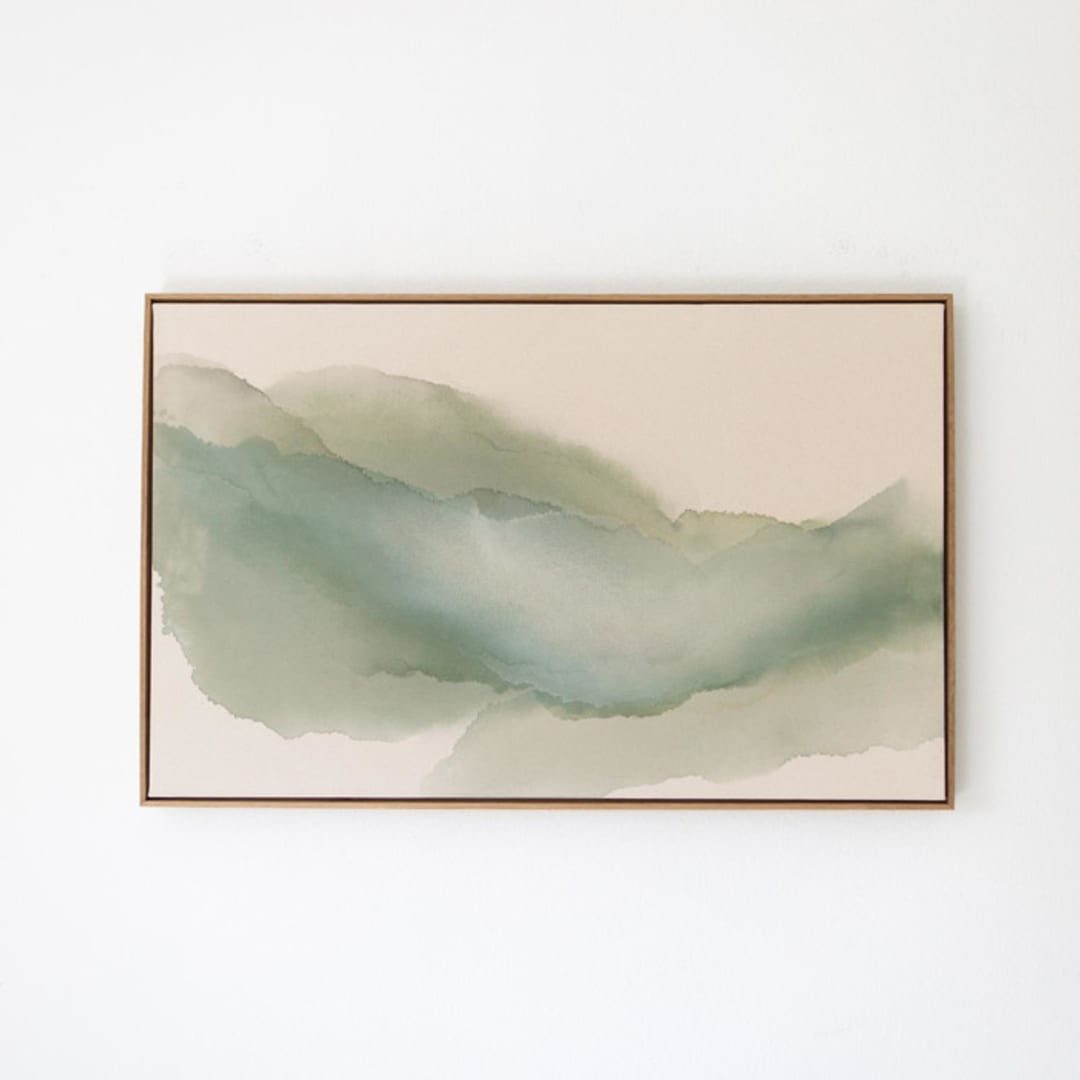 "Liminal" - Original Painting in green by Rebecca King