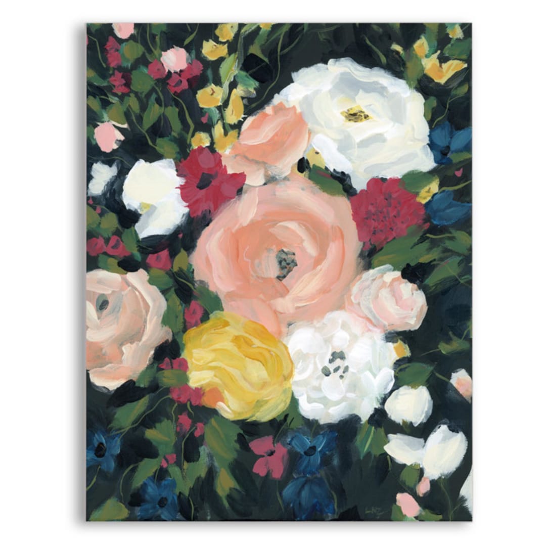 "Last Bloom" - Original Painting in multicolorassorted-colors by Lindsay Megahed