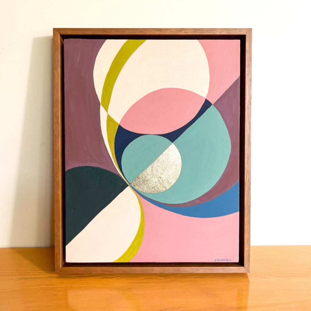 "Quixotic II" - Original Painting in multicolor by Renée Stramel