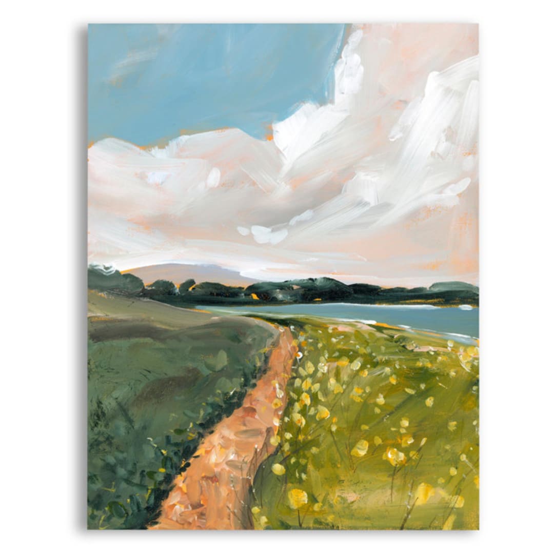 "Golden Hour" - Original Painting in multicolor by Lindsay Megahed