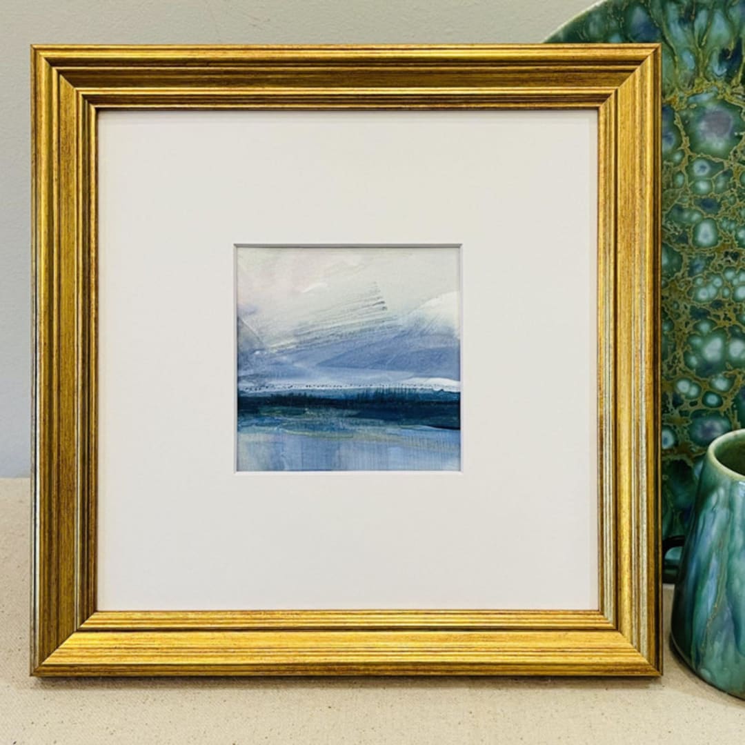 "Spread Kindness" - Original Painting in blue by Golden Lines and Silver Linings