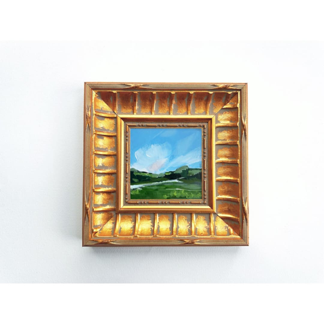 "Windswept Memory" - Original Painting in multicolor by Green Barn Studio