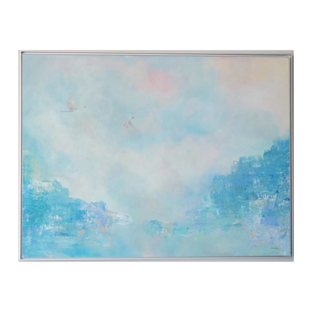"Serendipitous" - Original Painting in blue by Kathryn Kelly