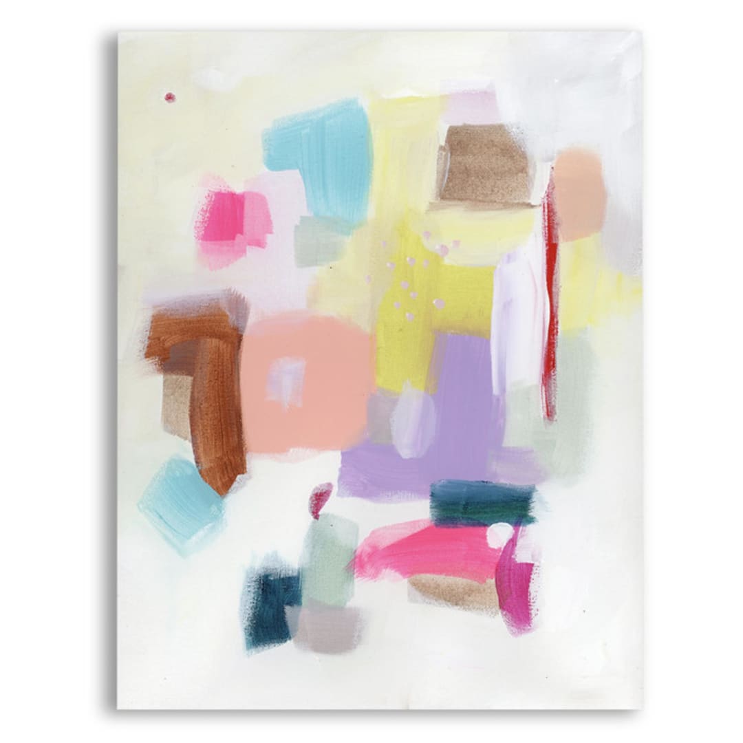 "summer abstract" - Original Painting in multicolorassorted-colors by Lindsay Megahed