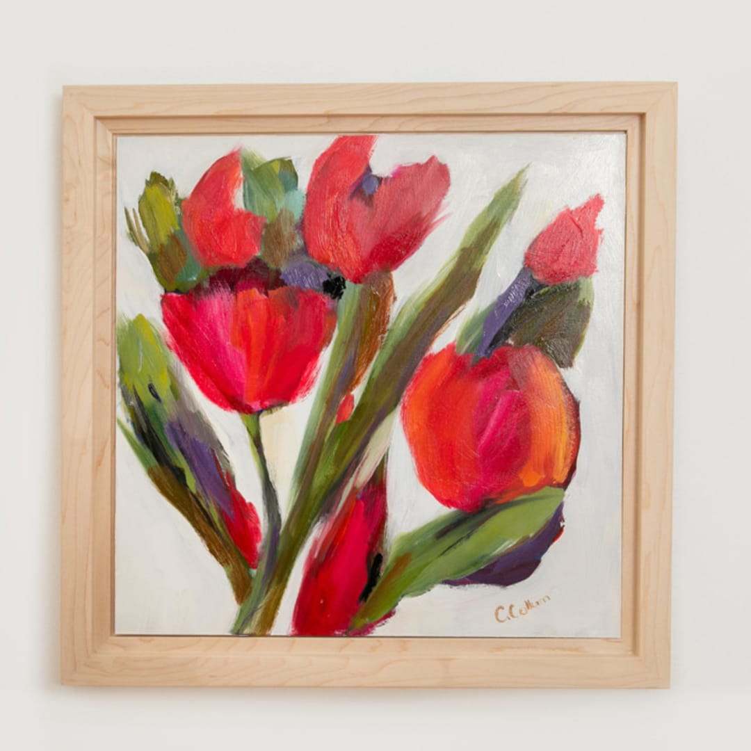 "Minta" - Original Painting in multicolorassorted-colors by CONNIE COLLUM