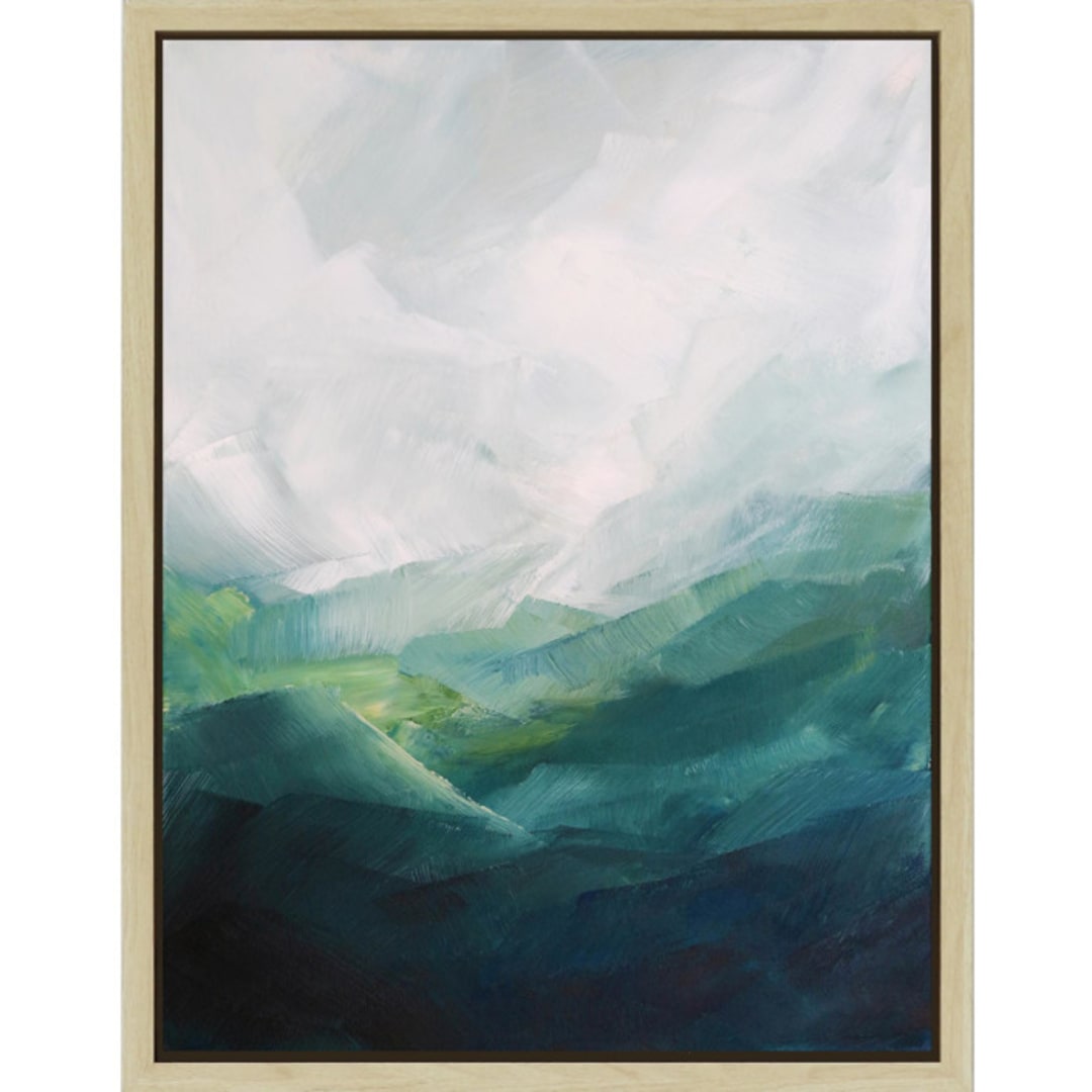 "Jewel Basin" - Original Painting in green by Mya Bessette