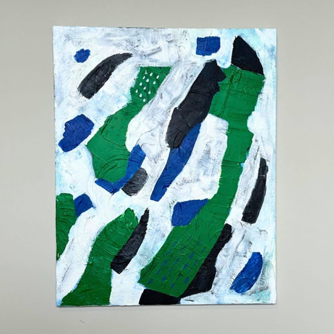 "Echoes of Nature" - Original Painting in green by Summer Tali Hilty
