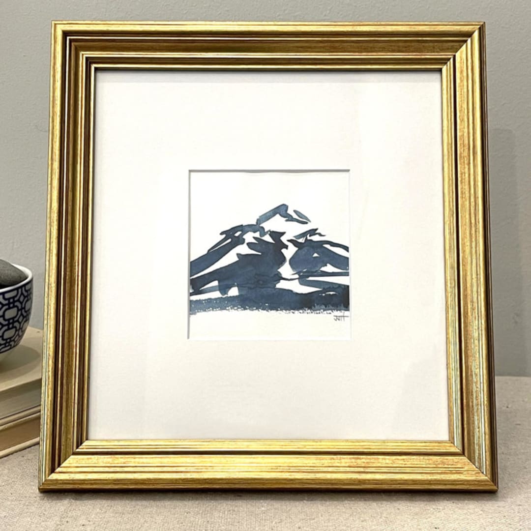"Our Souls are Timeless" - Original Painting in blue by Golden Lines and Silver Linings