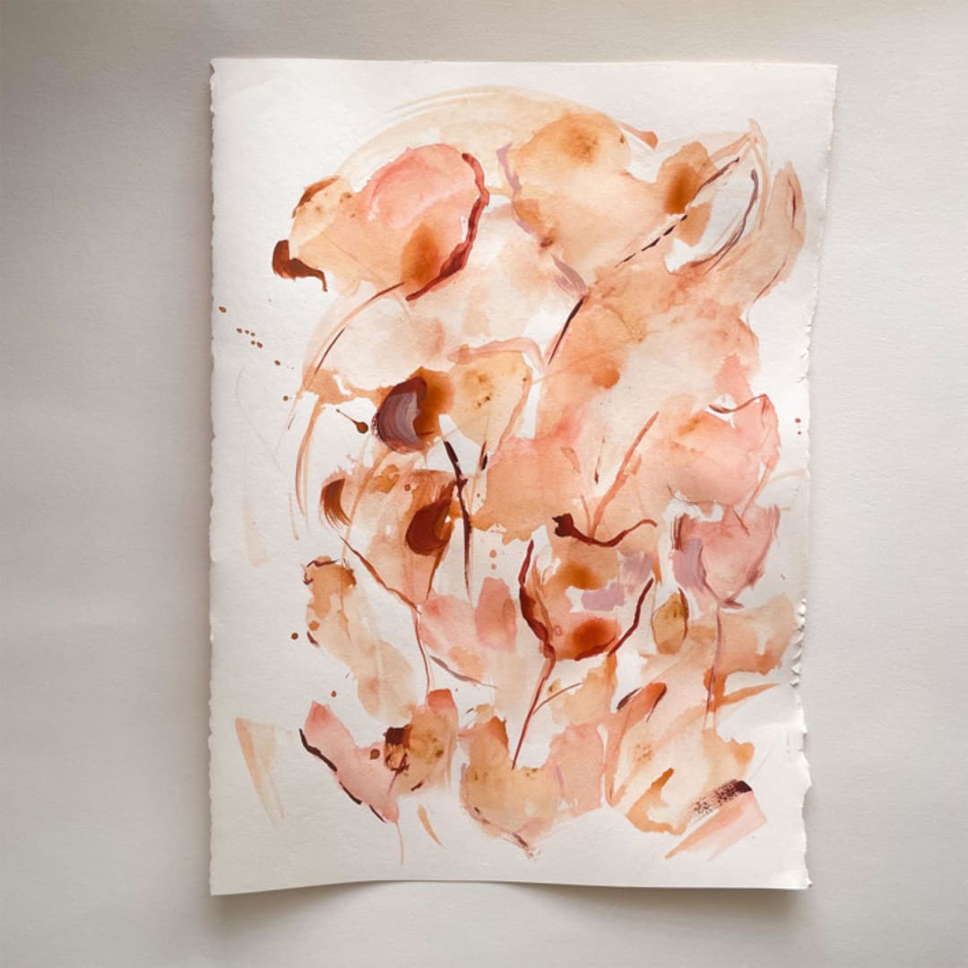 "Summer Breeze" - Original Painting in copper by Suzanna Toole