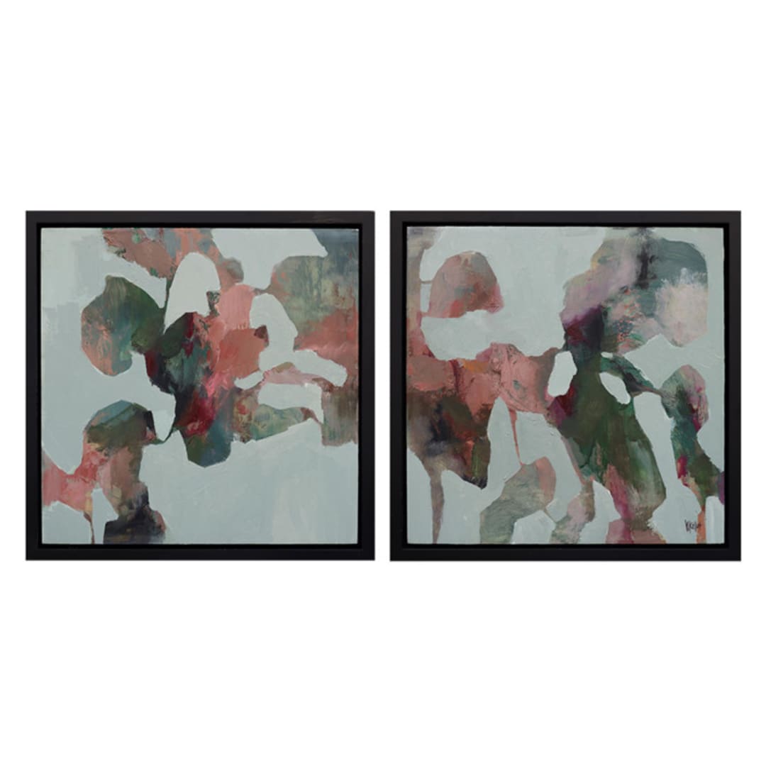 "Mint Abstract" - Original Painting in green by Wendy Keller