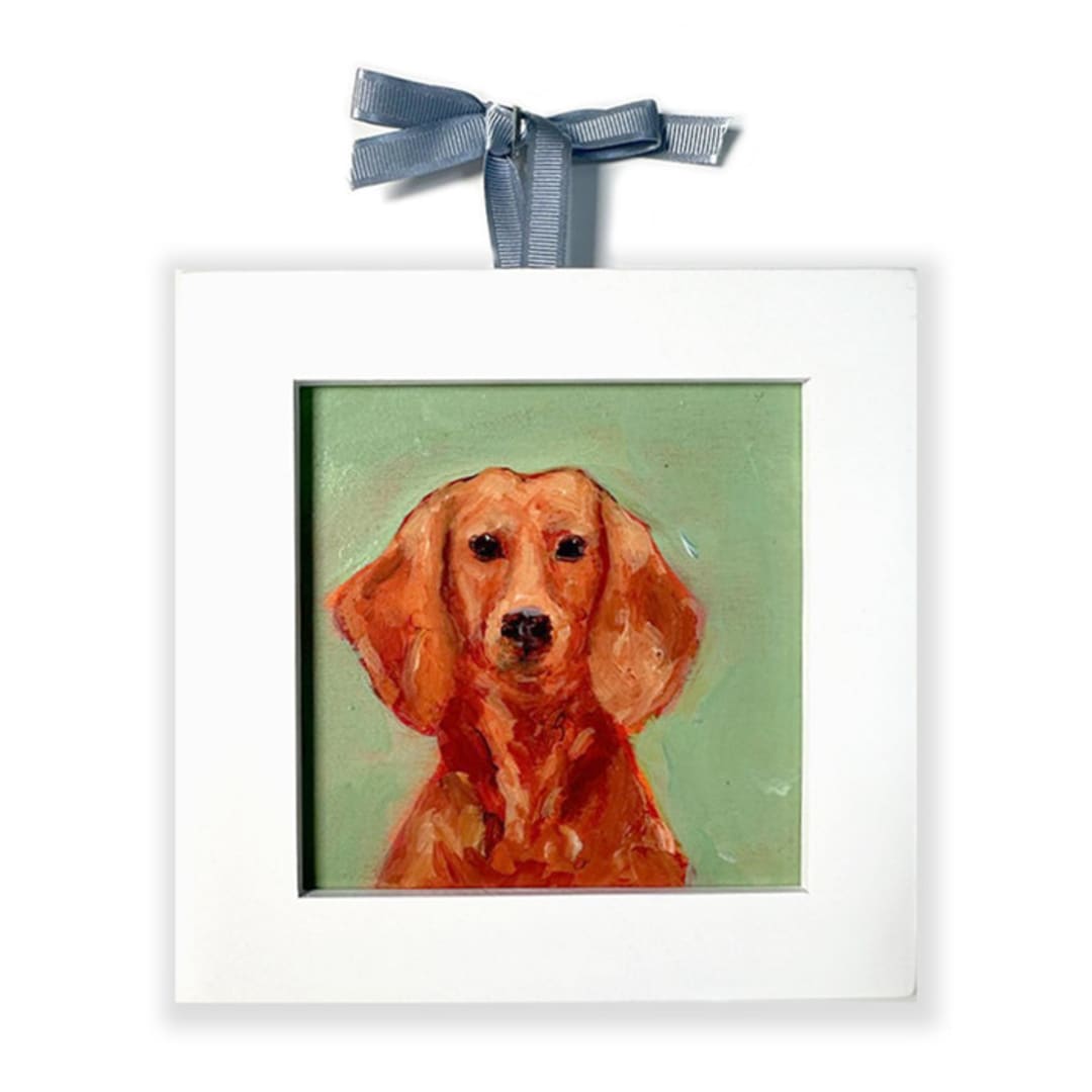 "Dachshund, Original Acrylic Painting" - Original Painting in multicolorassorted-colors by Carol C. Young