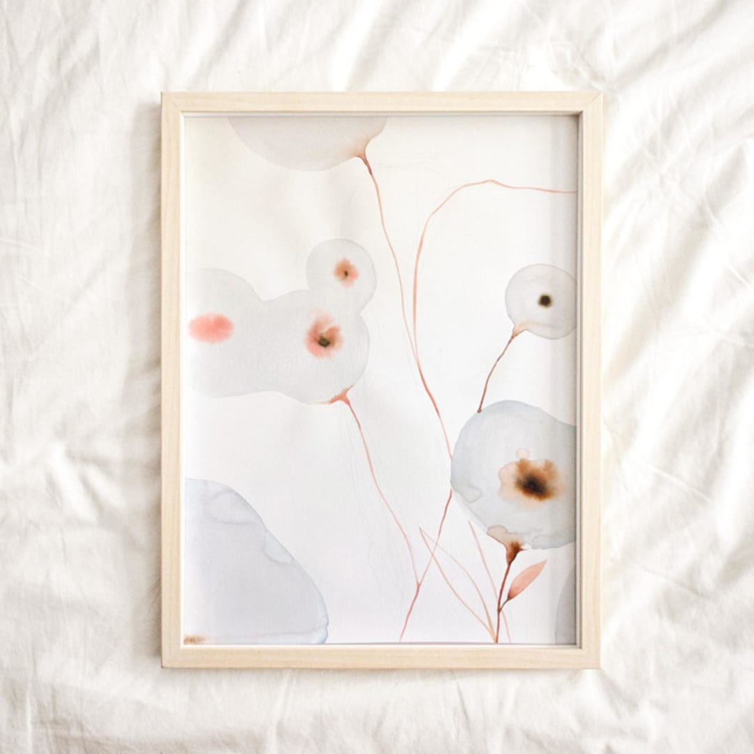 "Serena IV" - Original Painting in white by jinseikou