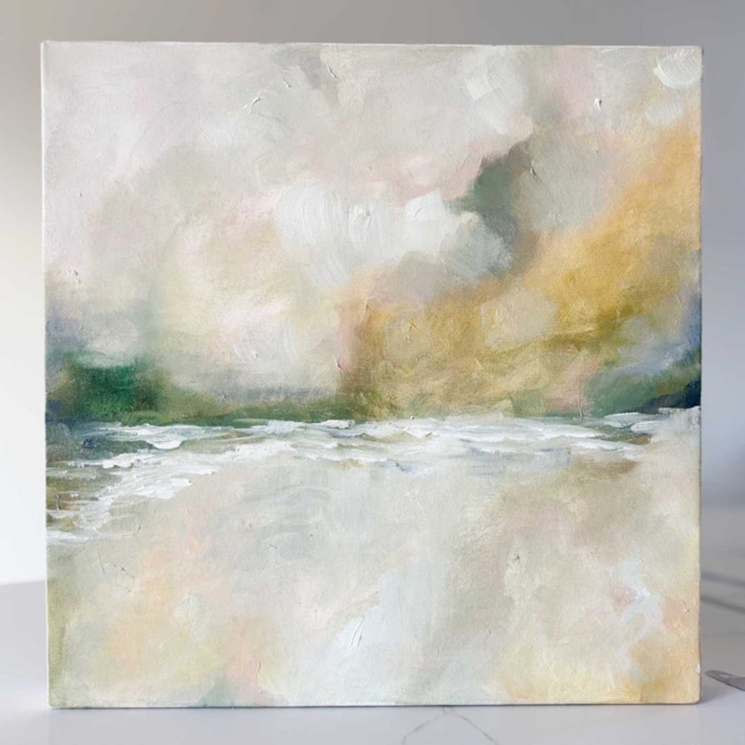 "August Sunrise Original Oil Painting" - Original Painting in natural by Nicoletta Savod