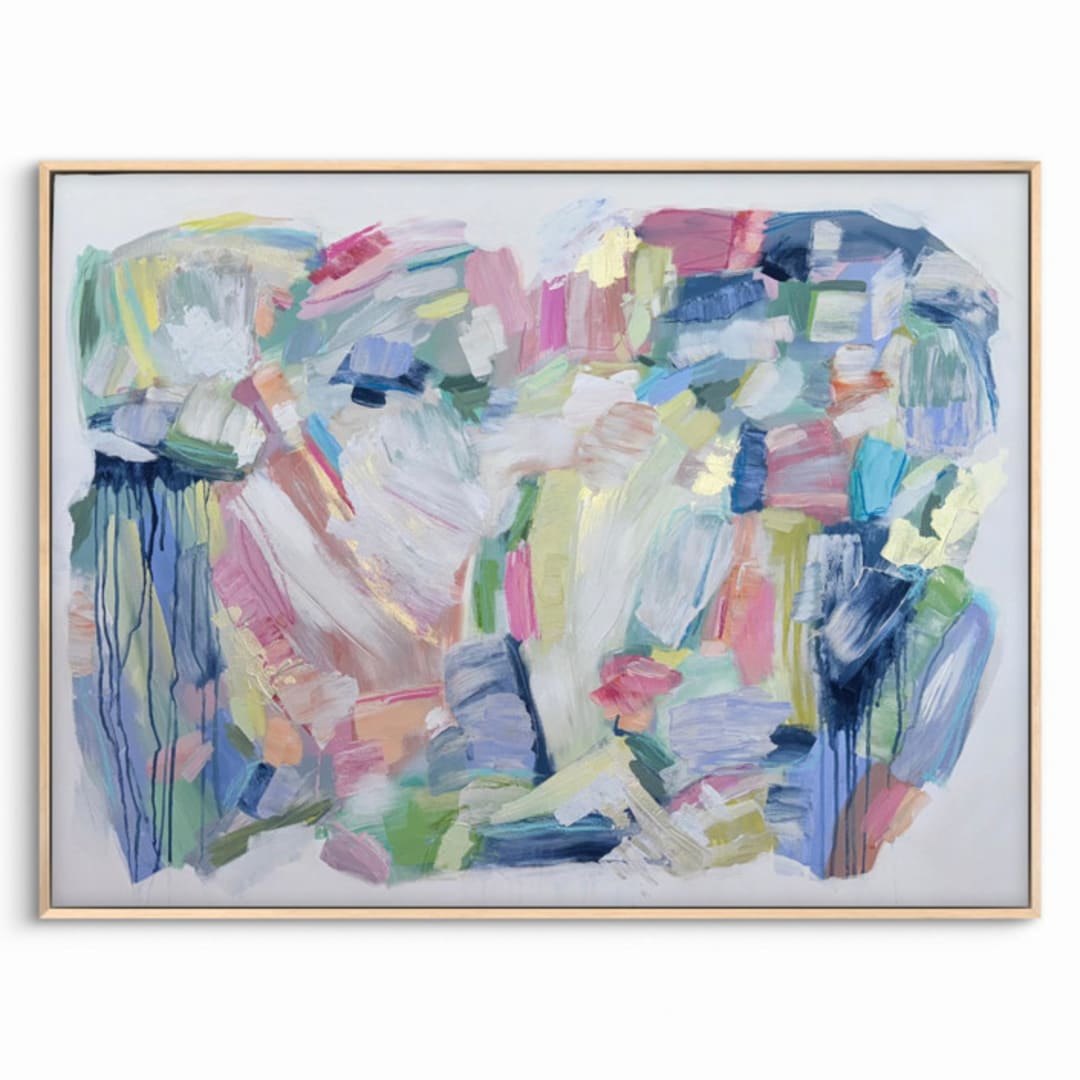 "The Slow Return - 40 x 30 inches  - Original Painting" - Original Painting in multicolor by Sarah Mankin