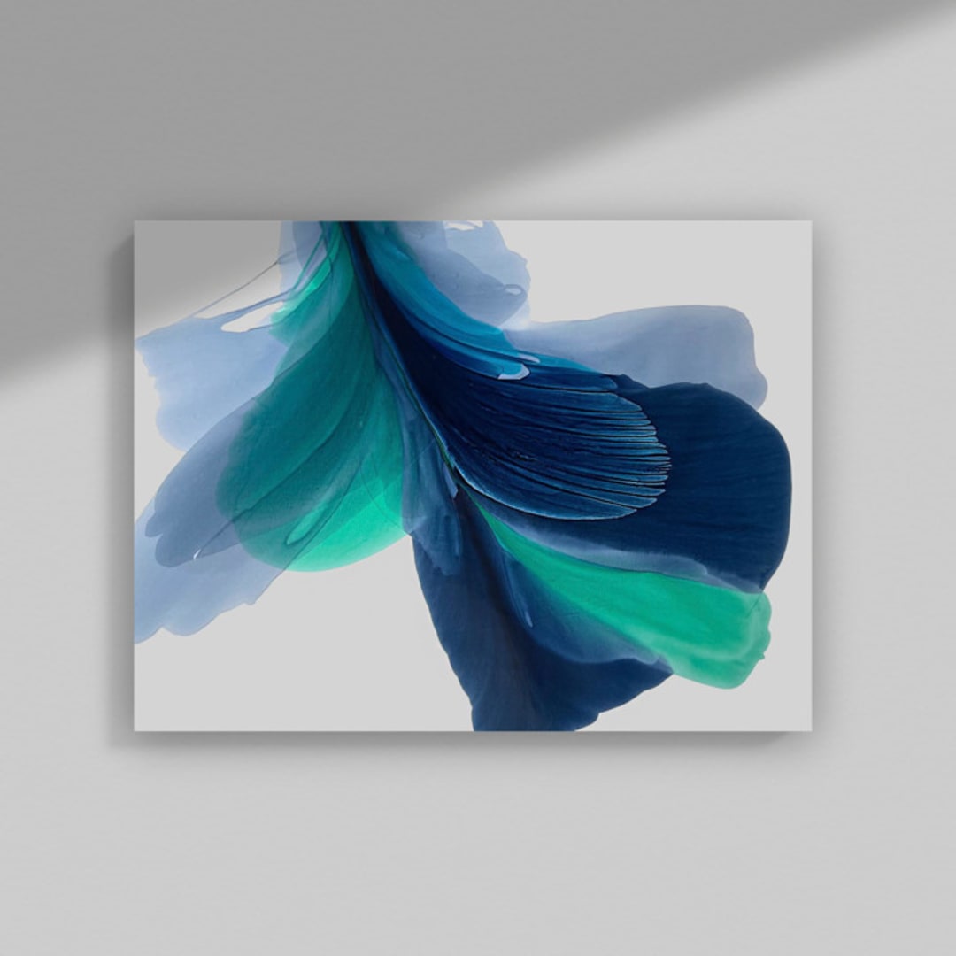 "Lota" - Original Painting in blue by Marta Spendowska