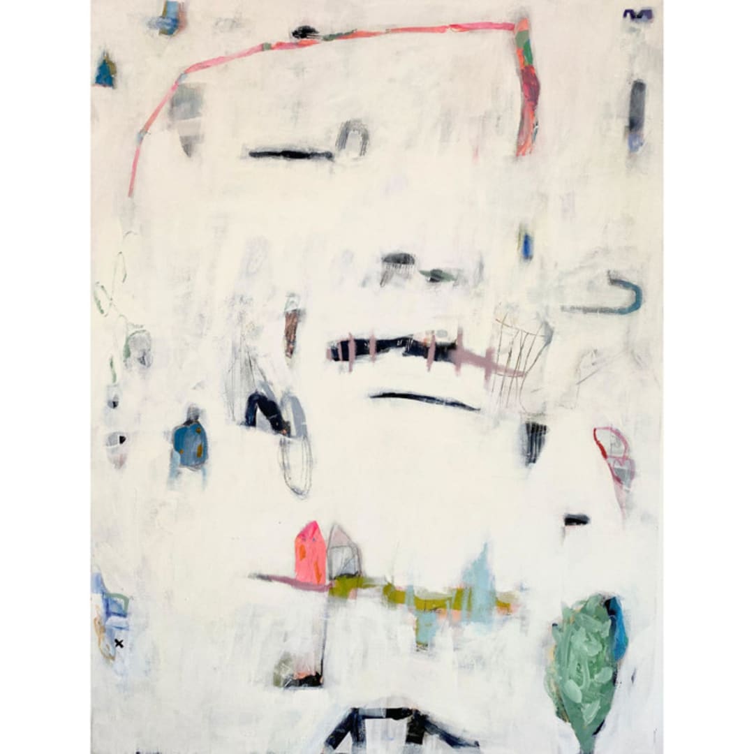 "finally fine" - Original Painting in multicolorassorted-colors by tina johnson