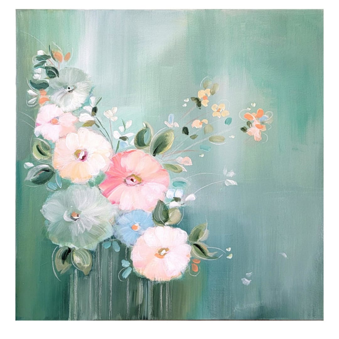 "Gathered" - Original Painting in multicolorassorted-colors by AlisonJerry