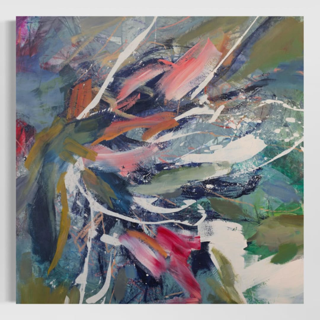 "Ordinary Extraordinary Day" - Original Painting in multicolor by Stacy Kron
