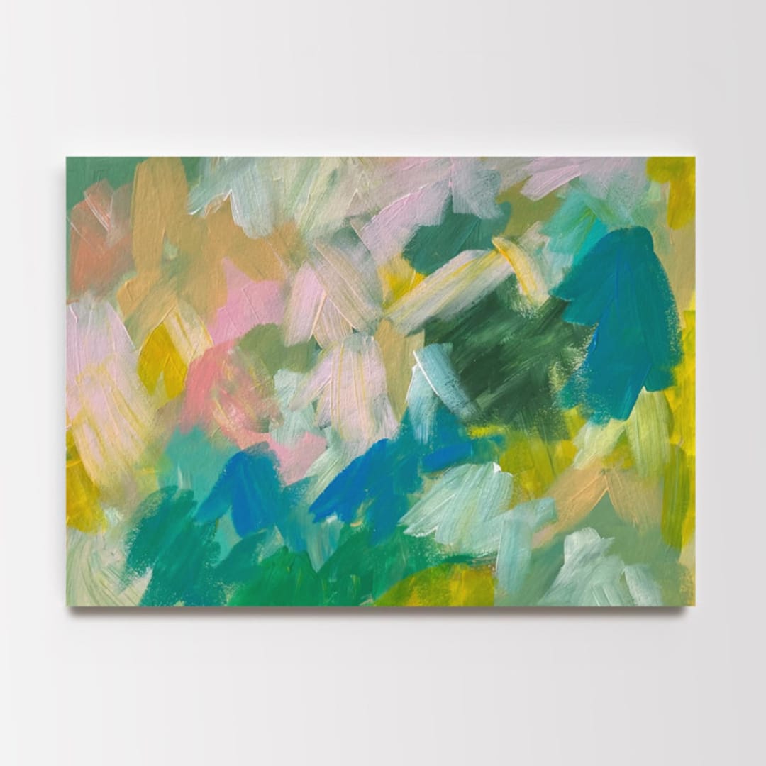 "Felicity #2" - Original Painting in blue by Amy Mullen