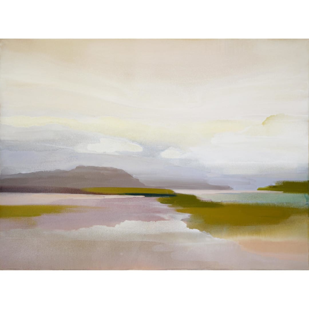 "Viola Island Shore" - Original Painting in purple by Shina Choi